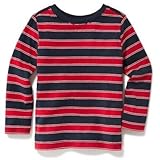 オールドネイビー OLD NAVY/ ストライプクルーネックティ レッドアラウド トップス長袖Tシャツ 5歳【並行輸入】