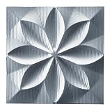 ユーパワー PLADEC ウォールアート フローラル (シルバー) PL-05807