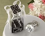 With This Ring Engagement Ring Key chain - Baby Shower Gifts & Wedding Favors (Set of 12) by CutieBe