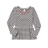 ジンボリー GYMBOREE/ ジェムペプラム ブラックストライプ トップス長袖Tシャツ 4歳【並行輸入】