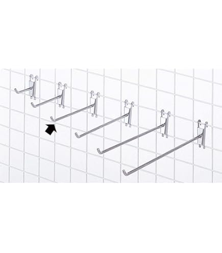 Amazon｜【10本】ネット用2段フック(直径6mm) クローム L20cm