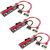 サイバーワールド ライザーカード 【Ver.009S】 USB3.0 PCI-E Express 1x-16x 拡張ライザーカードアダプター マイニング ビットコイン グラフィックボード アダプター 【3個セット】