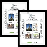 Classic Styles Mainstays Decor 20x26 Multi-Use Float Poster and Picture Frame, Set of 2 by Mainstays
