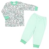 ディズニー ミッキー＆ミニー パジャマ 長袖 上下セット パイル地[331106706] 80cm グリーン