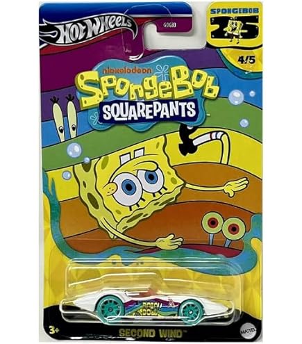 Amazon | Hot Wheels スポンジボブ コンバットメディック 1/6 ブルー