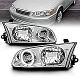 AmeriLite クロム交換用ヘッドライト LED ヘイローセット 2000-2001 トヨタ カムリ用 - 助手席側と運転席側
