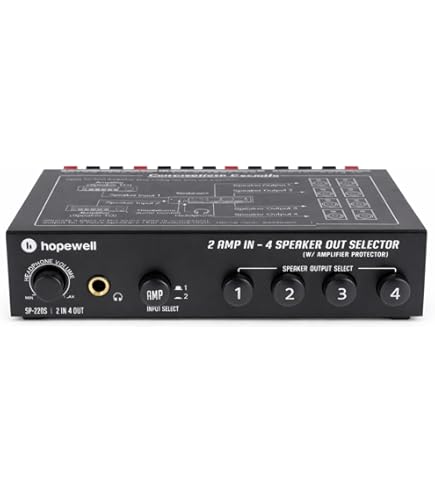 Amazon | PYLE PSS8 High-Power Stereo Speaker Selector (8 Channels
