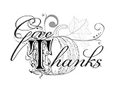 Jada Venia / Kindred Hearts - Inspirational Accent Lamp / Light Box Insert: (Thanksgiving) "Give Tha