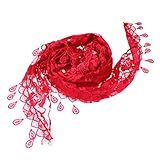 Lovoski 赤ちゃん　ベビー　レース　ブランケット　毛布　敷物 　ラップ　写真用毛布　装飾　全9色 - ワインレッド