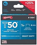 50014 t50 1 / 4 " staple1250 / PK .050ワイヤ、として販売4パッケージ