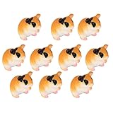 【ノーブランド品】ドールハウス ミニチュア　ハムスター　動物　ガーデン 装飾品 アクセサリー 庭の装飾 マイクロ １０個