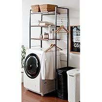 Amazon｜伸縮 ランドリーラック 棚 洗濯機 ランドリー ラック