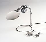 160-3LED・LEDライト付スタンドルーペ・交換レンズ３枚セット