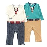 La Chiave(ラ キエーベ) カバーオール (70～80cm) キムラタンの子供服 (53111-163) ブルーグリーン 80