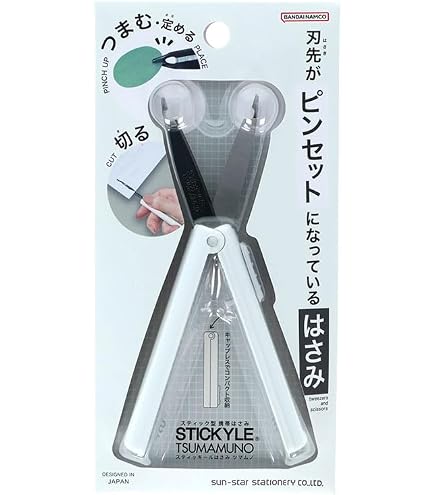 Amazon.co.jp: サンスター文具 はさみ スティッキール タスノ ホワイト