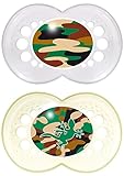 MAM Camo Orthodontic Pacifier, Unisex, 16+ Months, 2-Count by MAM
