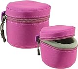 Navitechパープル防水カメラレンズ保護ケースポーチ - Sigma 20mm F2 DG DN Cレンズ対応