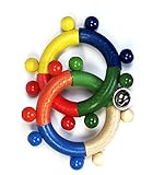 運動能力は、 2Ringe 90 x 130 の x 50 人の子供のラッセル音の木製のラッセル音の木のおもちゃがらがらと鳴ります