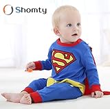 Shomty なりきりコスチューム ロンパース キッズ服 子供服 (66, スーパーマン)