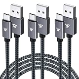 W STYLE USB Type C ケーブル タイプcケーブル超急速充電 ナイロン編み 断線防止 ライトニングケーブル USB-A & USB-C 急速充電 コード usbケーブル データ転送 iphone17/16/15シリーズ/iPad/MacBook Pro/Galaxy S24/Matebook/iPad/Xperia等USB-C各種対応 (1m+1m+2m)