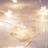 Goshang イルミネーションライト　電池式ストリングライト　3m30個LEDボールライト　ロマンチック雰囲気　防水　クリスマス　ハロウィン　パーティー　誕生日　結婚式　庭 広場　街路樹 (星)