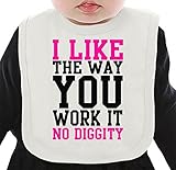 I Like The Way You Work It No Diggity Slogan ネクタイを有する有機ビブ Medium