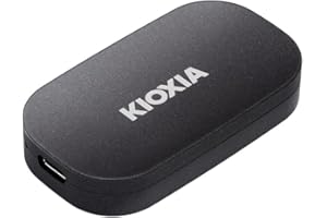 キオクシア KIOXIA SSD 外付け 500GB USB3.2 Gen2 最大読出速度 1,050MB/秒 【 Type-C搭載iPhone / PS5 / PS4 動作確認済み 】 国産3次元フラッシュメモリ搭載 耐衝撃 アルミ筐体 ハードウェ