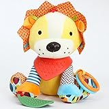 【Ani Mam Kids】音がなる 動物 お友達 ぬいぐるみ ベビー 子供 キッズ 知育 おもちゃ 遊具 (ライオンさん)