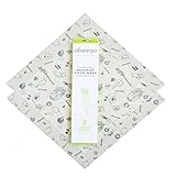 Abeego, Set of 2 Large, 13 Square, Natural Beeswax Food Storage Wrap Flats by Abeego