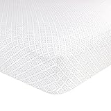 Just Born Cotton Fitted Crib Sheet, Bridgeport by Just Born