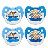 Dr. Brown's 4 Piece Prevent Classic Shield Stage 2 Pacifier, Blue, 6-12 Month by Dr. Brown's [並行輸入品]