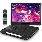 FANGOR ポータブルブルーレイプレーヤー 12インチ 1080P液晶 270度回転 4500mAh内蔵バッテリー 5時間連続再生 CPRMとリージョンフリー対応 HDMI出力 AV入力 イヤホンジャック出力 USB対応 ３電源対応 車載可能 携帯便利 日本語取扱説明書付き