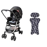 【セット買い】 アップリカ ベビーカー シティエース ラップドット + さらっとマット マリンアンカーNV 純正リバーシブルタイプ