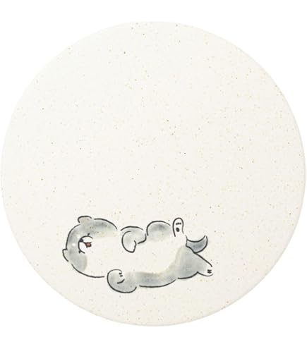 Amazon.co.jp: ナガノ 自分ツッコミくま くま顔コースター(無、笑顔