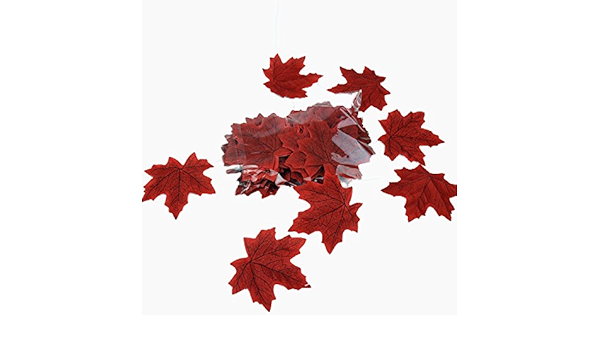 Amazon 落ち葉 紅葉 造花 飾り 秋の装飾 秋の飾り 0枚入り レッド Crazy Night 生活雑貨 通販