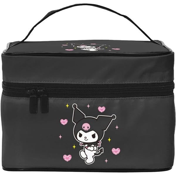 新品】しまむら クロミちゃん ゼブラ柄 収納ケース 化粧ポーチ仕切り