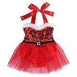 ベビー　子供服　女の子　ロンパース　チュチュスカート　キラキラドレス　超可愛い　赤ちゃん　新生児　出産祝い　コスチューム　パーティー　クリスマス衣装 (100)