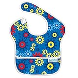 バンキンス スーパービブ/スタイ 洗濯機でも洗える お食事用防水ビブ 6~24ヶ月 Gears(ブルー) S-690