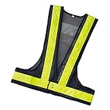 LED内蔵安全ベスト 紺/黄（LED赤） LEDﾍﾞｽﾄ-KY-R