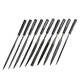 uxcell　ヤスリ　クラフト　ミニ　キット　彫刻　ジュエリー　ウッド　4mm x 165mm 　10本入り