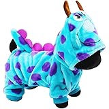 YOUDirect Pet Clothes - Dog Cat Puppy Jacket Apparel Soft Coral Fleece Material Jumpsuit Winter Coat with Hat Coat Hoodie for