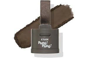 ETUDE [エチュード公式] ポンポンヘアシャドウ ダークブラウン ウォータープルーフ 茶色 小顔メイク 生え際・薄毛用 ヘアラインパウダー シェーディング 1個 (x 1)