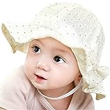 ベビー用ハット つば広 赤ちゃんキャップ サファリハット キッズ 帽子 子供サンバイザー フィッシャーマンハットドット 動物柄 女の子 男の子 男女児 紫外線 UVカット 日よけ 日焼け止め (3)