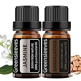 GREENSLEEVES エッセンシャルオイル 100％ ピュア精油 10ml (サンダルウッド ジャスミン) リラックス スキンケア アロマ プレゼント