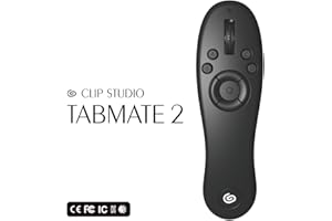 Clip Studio Tabmate 2 (International Version) [Compatible with iPad/iPhone] - Wireless handheld shortcut device compatible with any platform that makes drawing more efficient, enjoyable, and