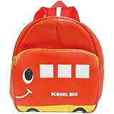 ビートルズ スムースリュックサック スクールバスRED