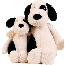 白と黒の犬のぬいぐるみ Amazon.co.jp: THE DOG ザドッグ もちもち うつぶせ ぬいぐるみ