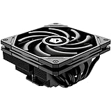 ID-COOLING IS-55 BLACK クーラー ロープロファイル 高さ57mm CPUエアクーラー 5ヒートパイプ 120x120x15mm スリムファン CPUファン Intel LGA1700/115X/1200用 AMD AM4/AM5