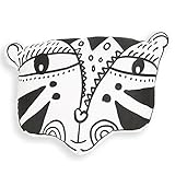Wee Gallery Nursery Friends Throw Pillows Organic Cotton Nursery Decor Character Pillow Tiger [並行輸入品
