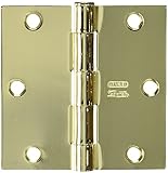 Stanley National Hardware V8027 3-1/2" Door Hinge in Polished Brass [並行輸入品]